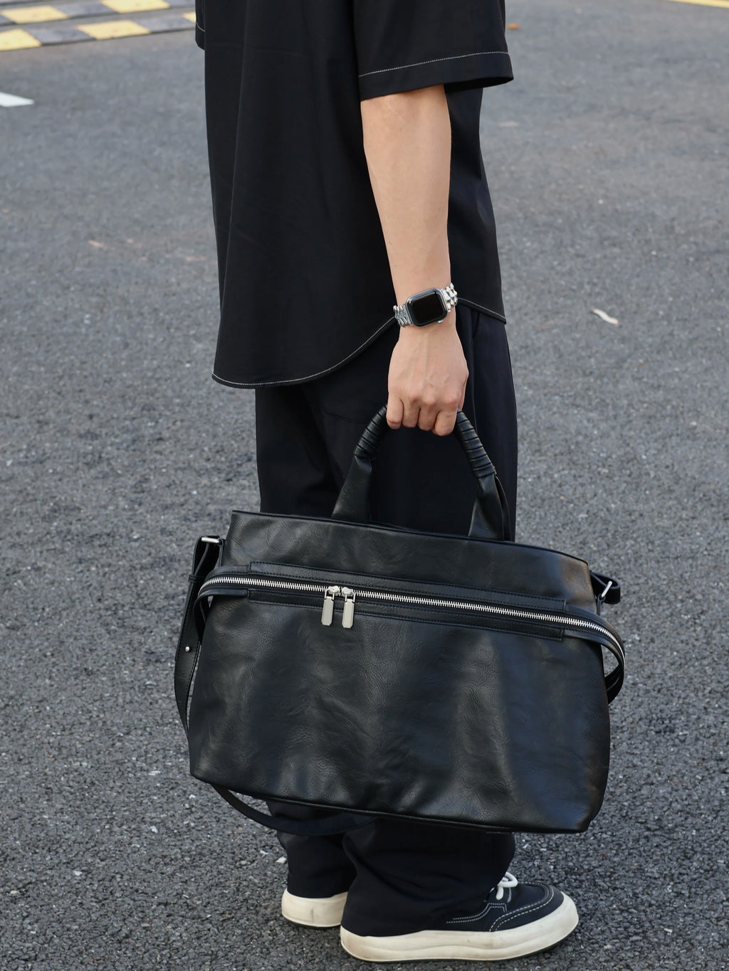 Men's Large Casual Commuter Laptop Crossbody Bag