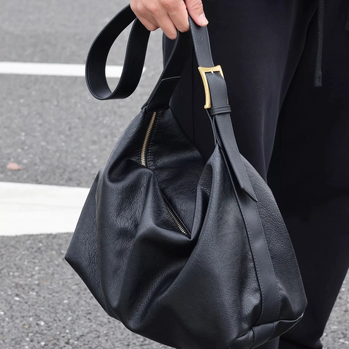 Men's Soft Synthetic Leather Large Casual Shoulder Crossbody Bag