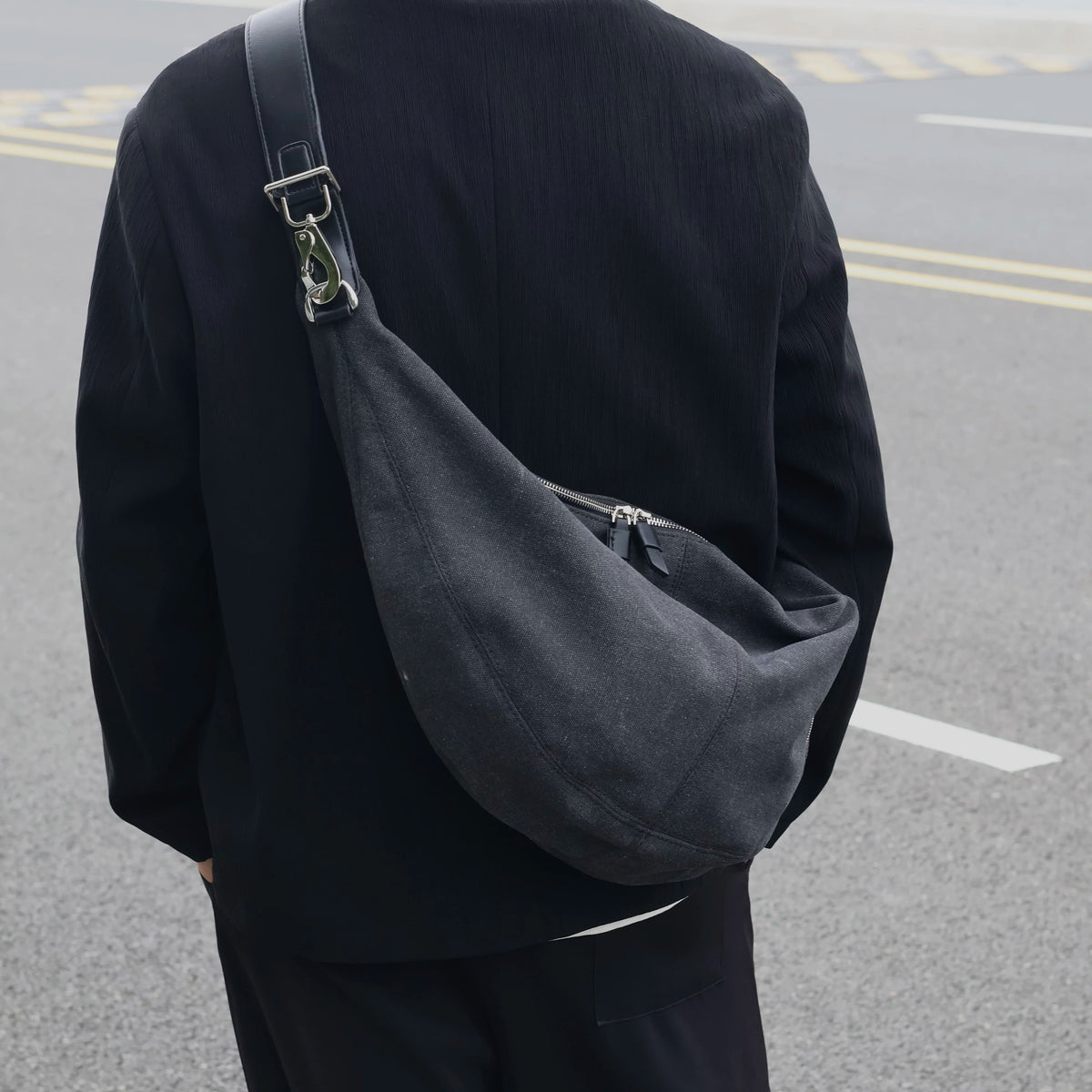 Men's Denim Retro Large Casual Shoulder Crossbody Bag