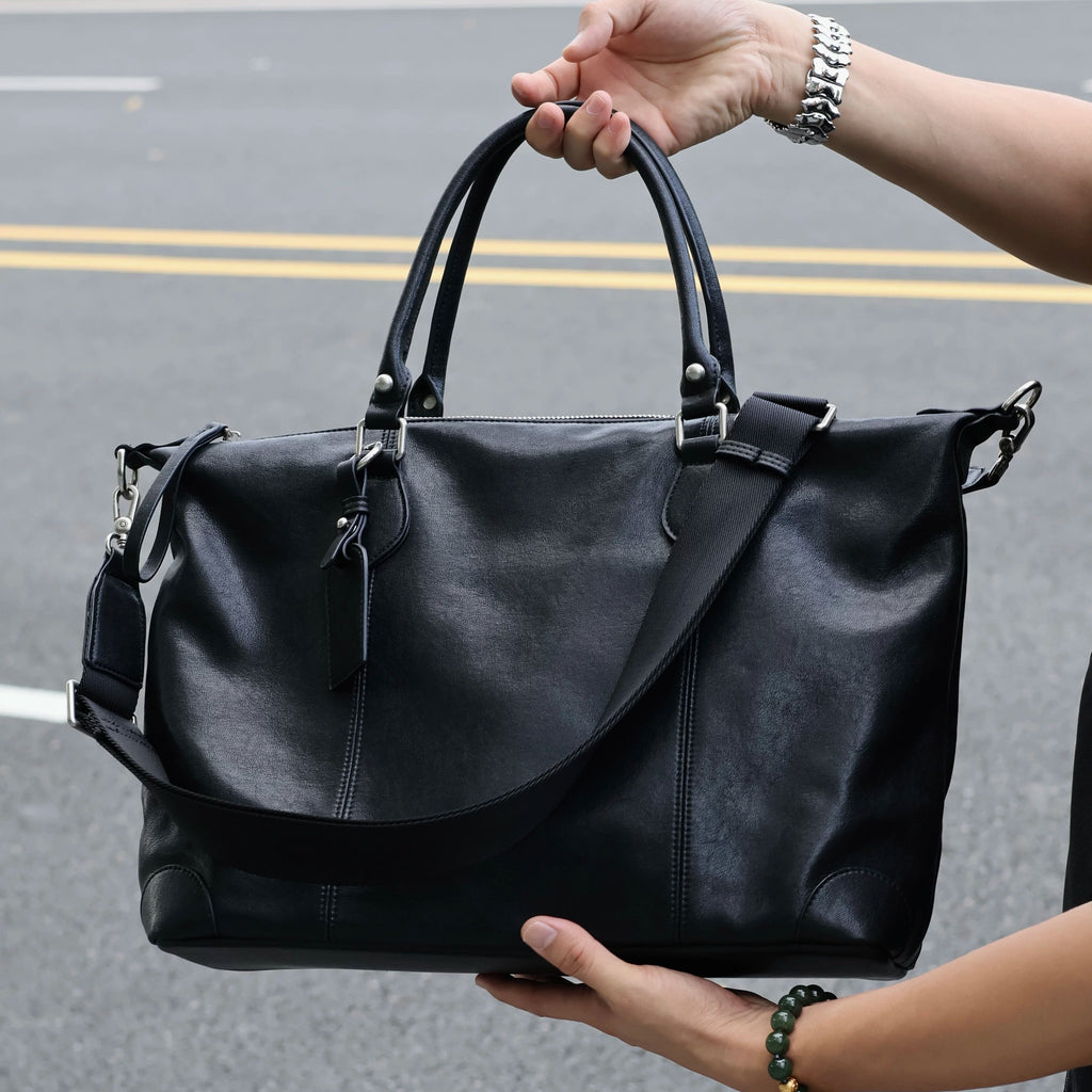 Men's Genuine Leather Large Casual Shoulder Crossbody Bag