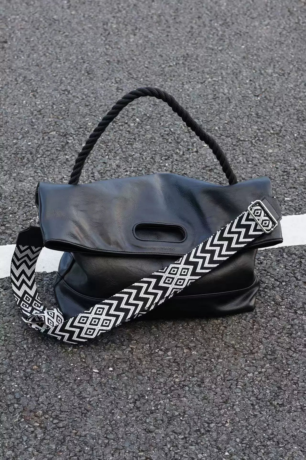 Men's Synthetic Leather Large Casual Commuter Crossbody Bag
