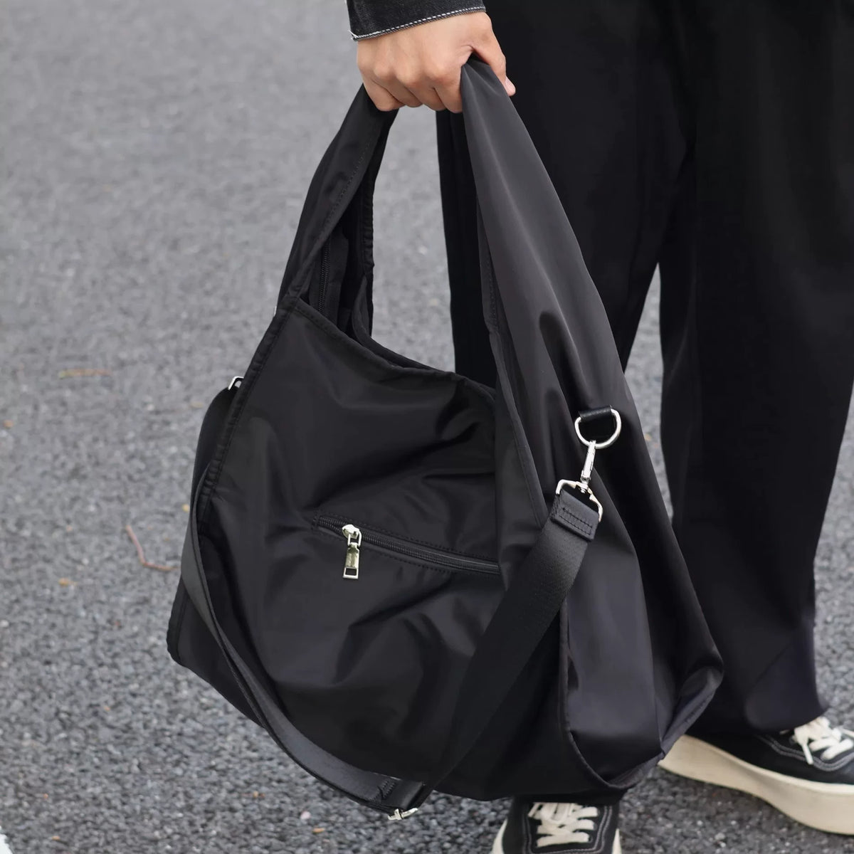 Women's Oxford Cloth Large Casual Gym Shoulder Bag