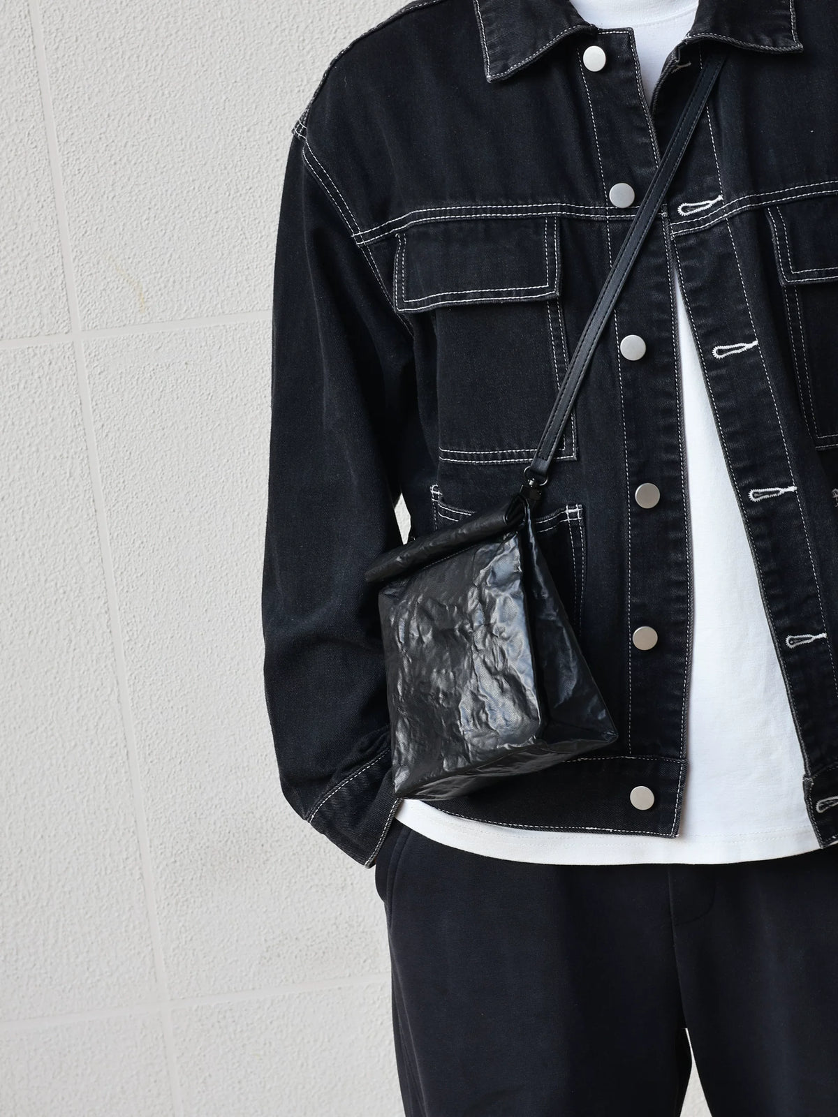 Men's Casual Commuter DuPont Paper Crossbody Bag