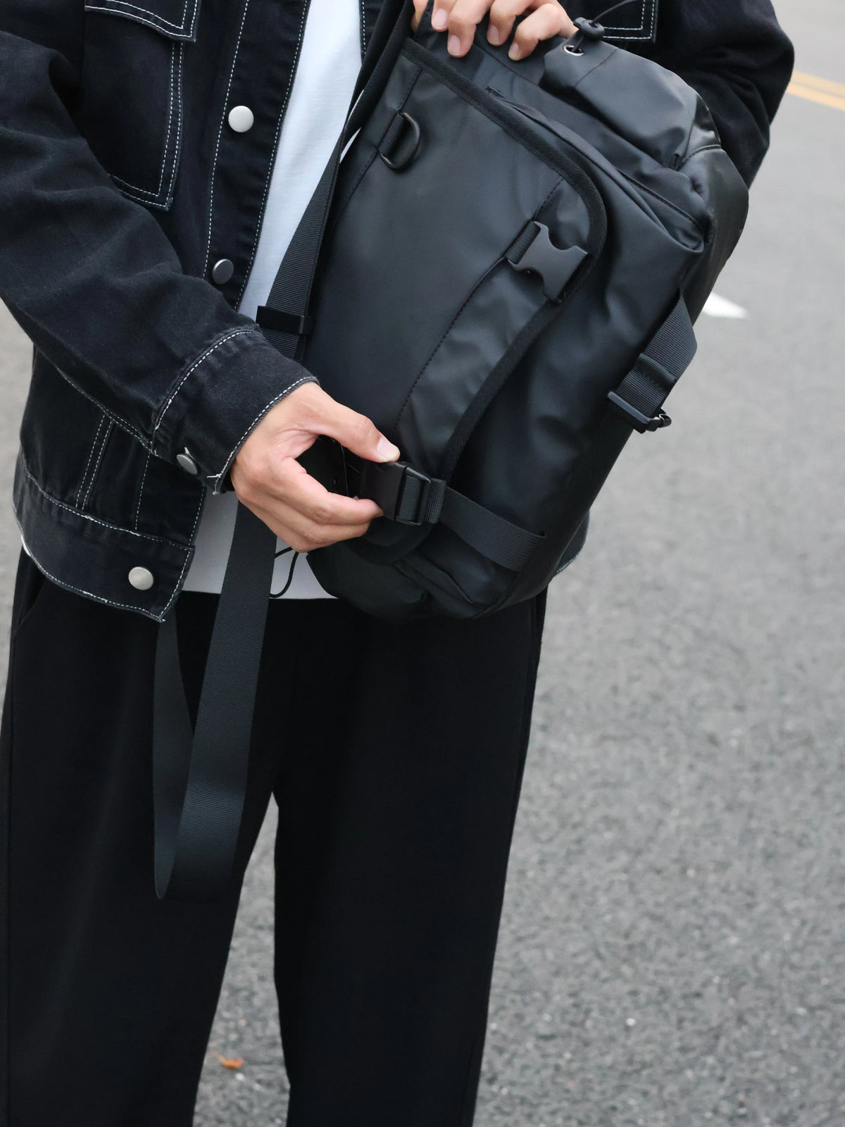 Men's Oxford Casual Commuter Messenger Crossbody Bag