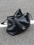 Men's Soft Synthetic Leather Large Casual Shoulder Crossbody Bag