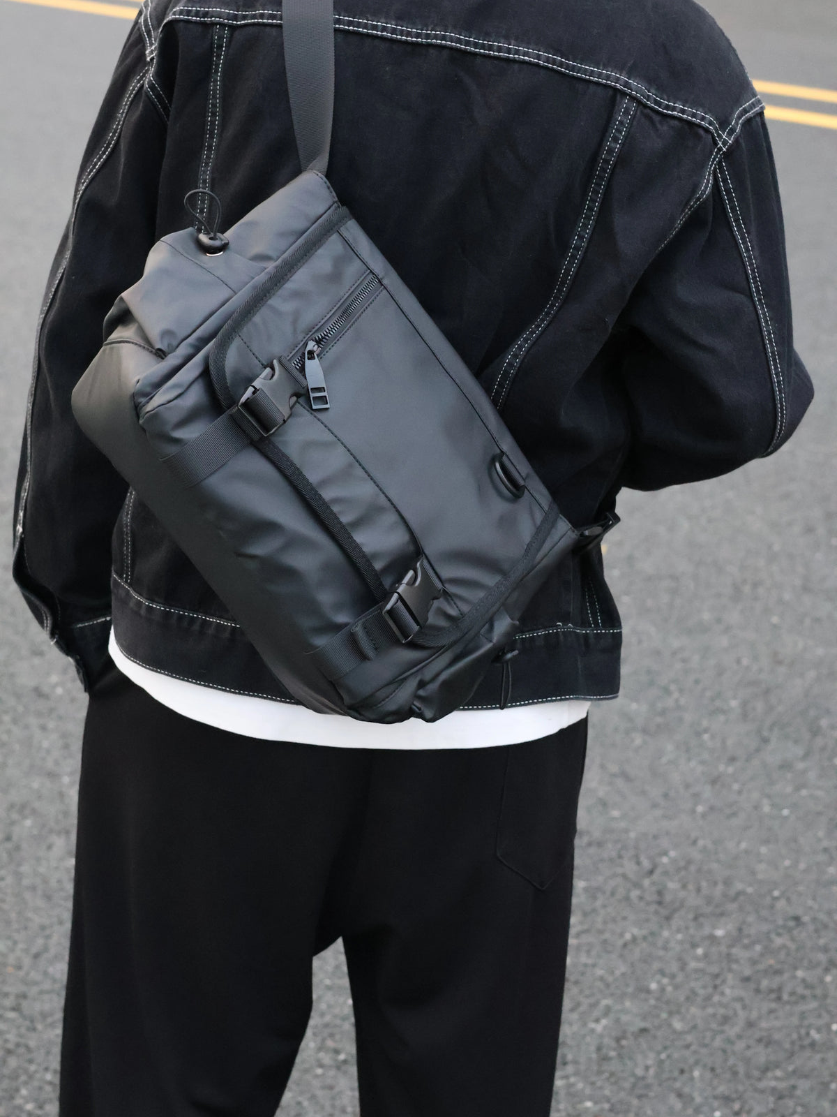 Men's Oxford Casual Commuter Messenger Crossbody Bag