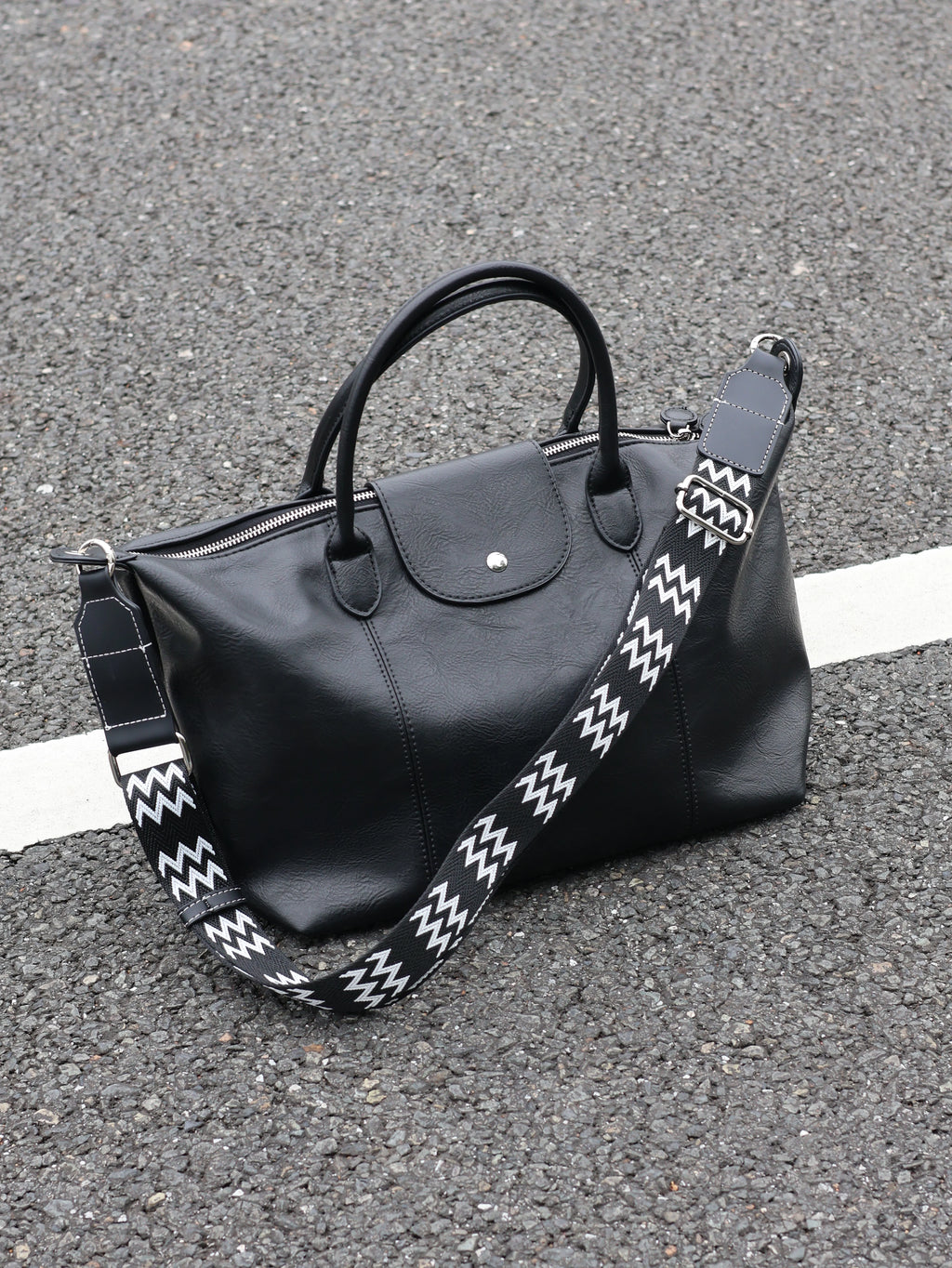 Men's Faux Leather Dumpling Crossbody Bag Large Casual Commuter Tote