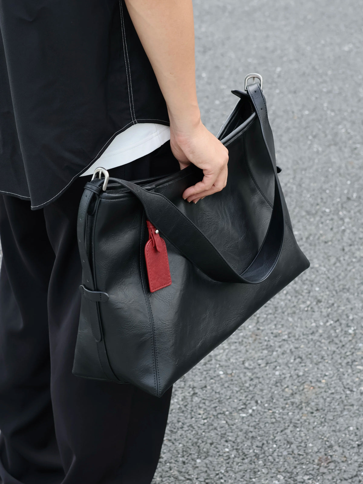 Men's Genuine Leather Large Casual Shoulder Crossbody Bag