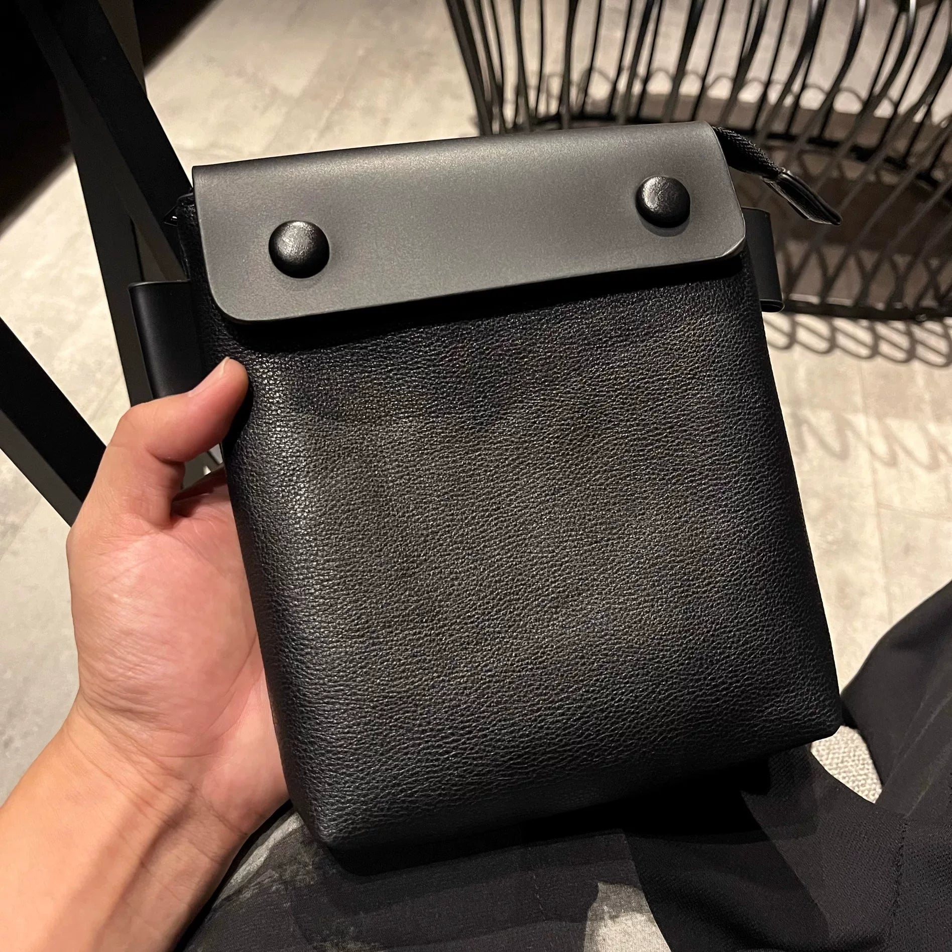 Men's Synthetic Leather Small Casual Shoulder Crossbody Bag