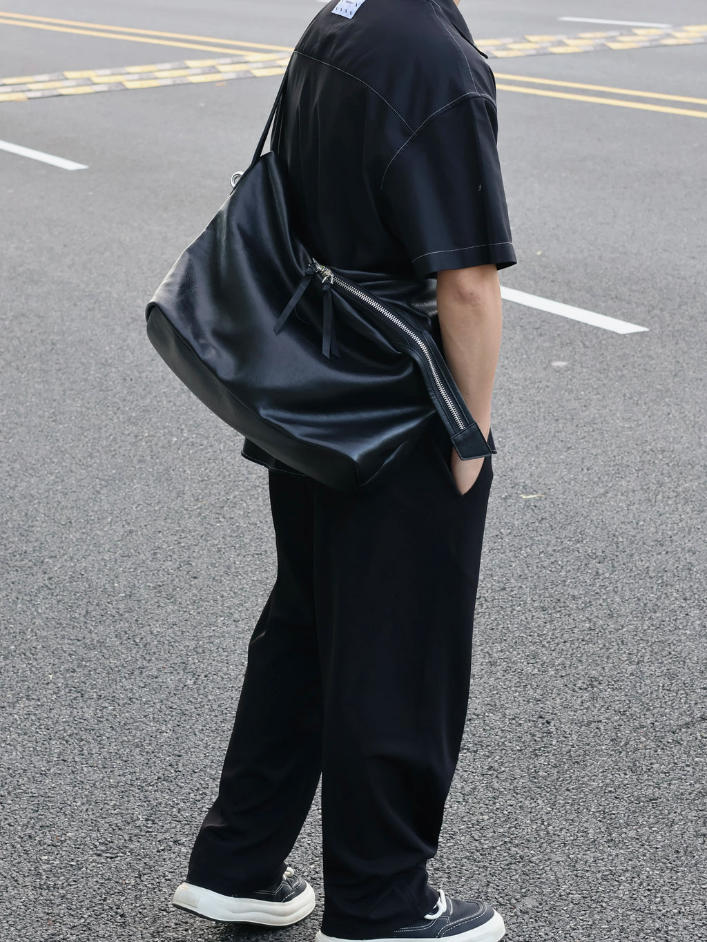 Men's Synthetic Leather Large Casual Shoulder Crossbody Bag