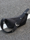 Men's Oxford Casual Commuter Dumpling Crossbody Bag