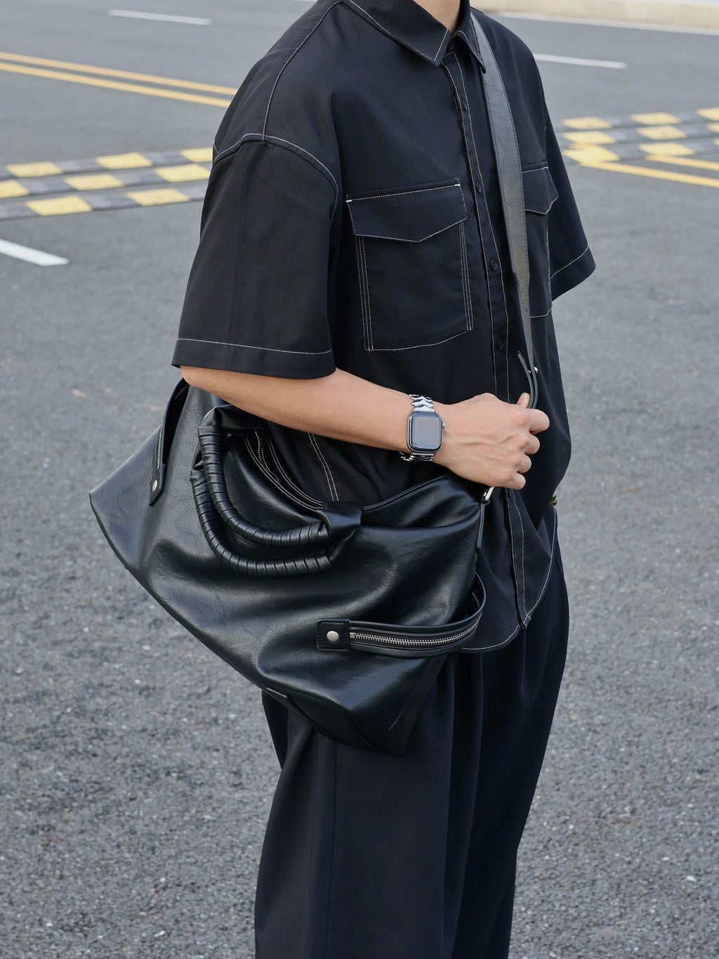 Men's Large Casual Commuter Laptop Crossbody Bag