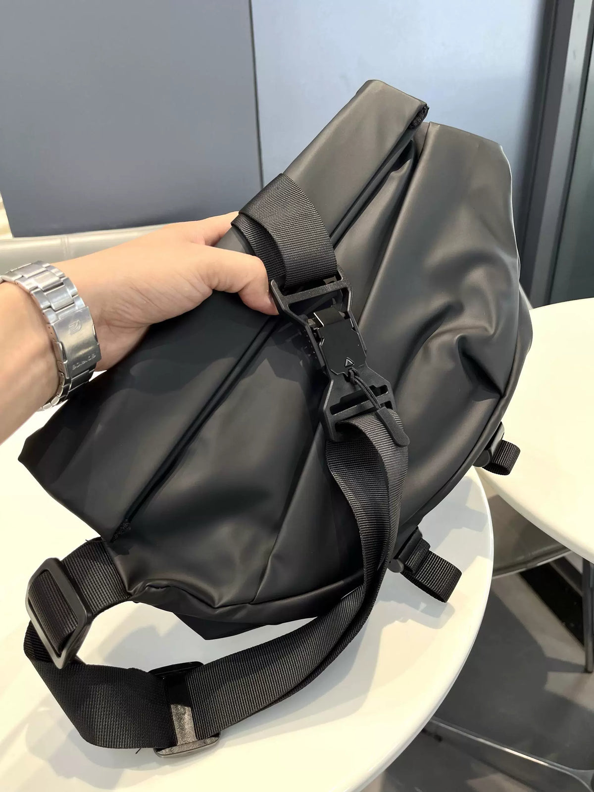 Men's Casual Crossbody Chest Bag Waterproof Waist Commuter Pack