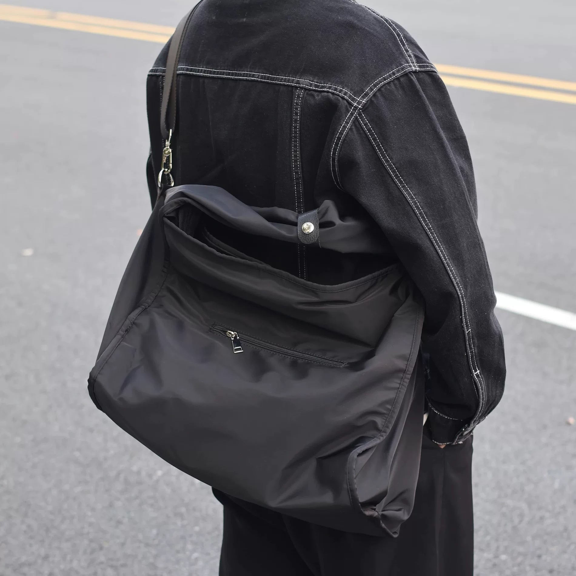 Women's Oxford Cloth Large Casual Gym Shoulder Bag