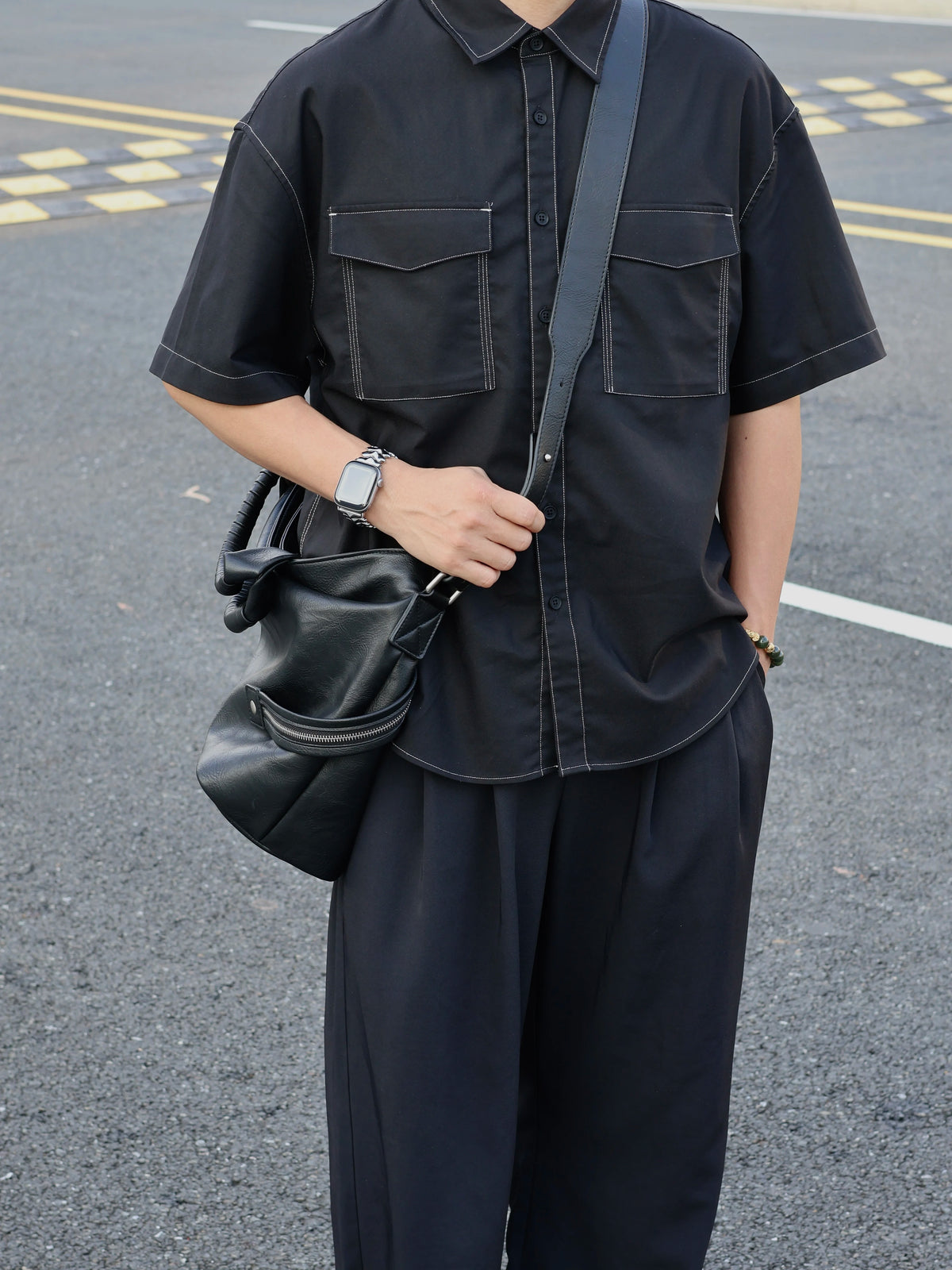 Men's Large Casual Commuter Laptop Crossbody Bag