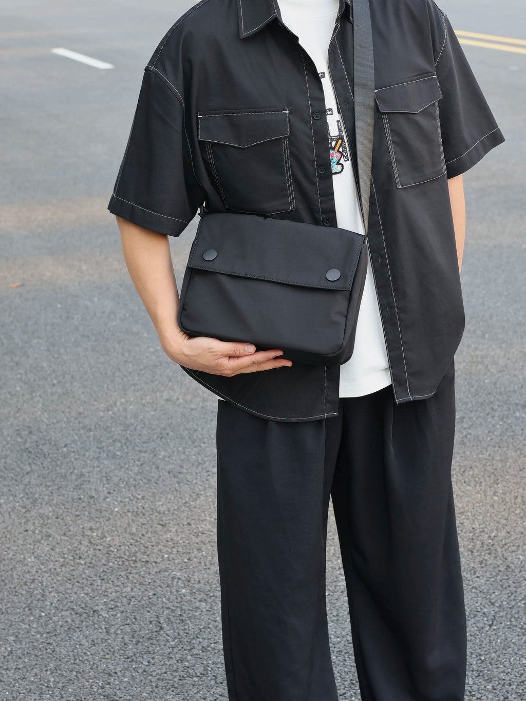 Men's Casual Commuter Shoulder Crossbody Messenger Bag
