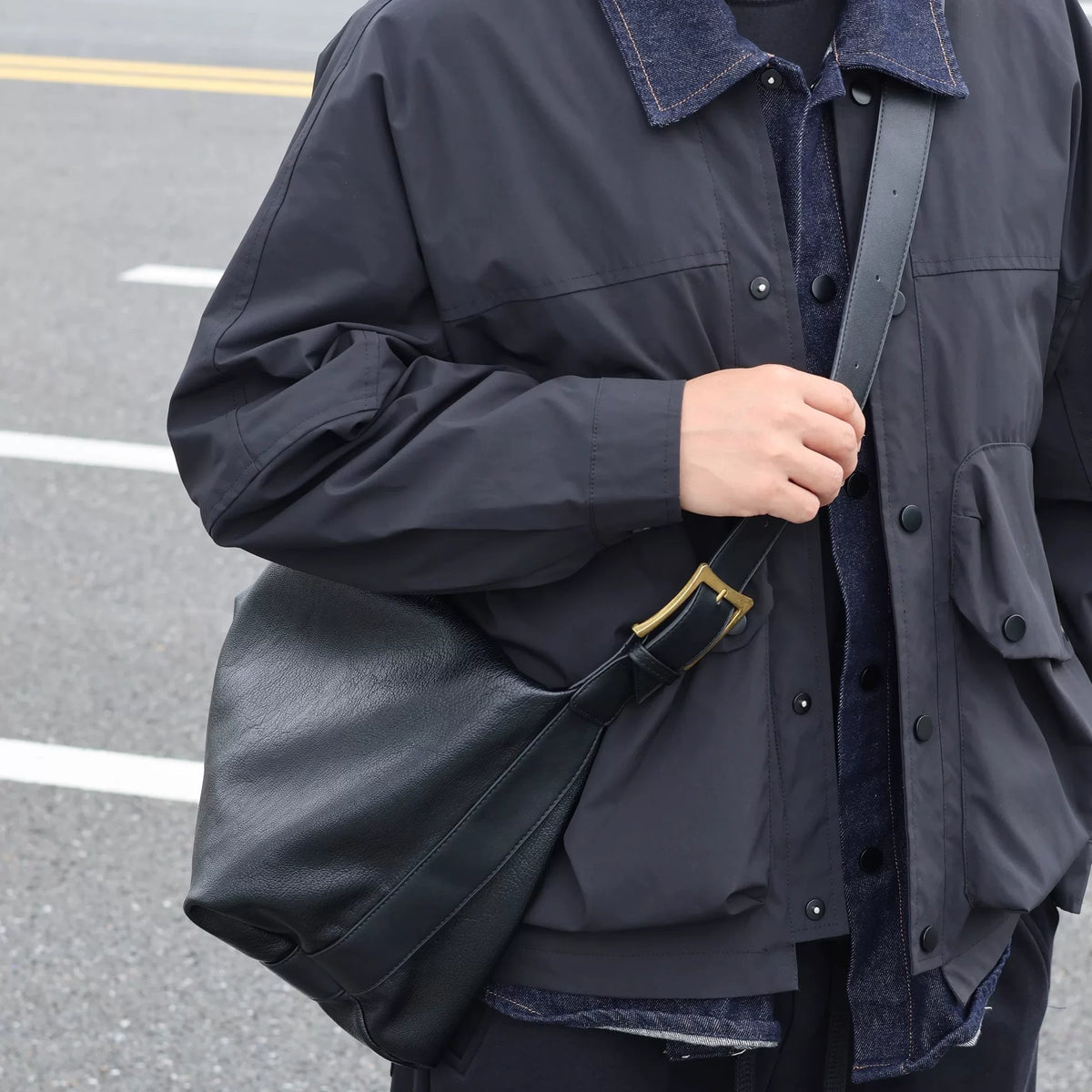 Men's Soft Synthetic Leather Large Casual Shoulder Crossbody Bag