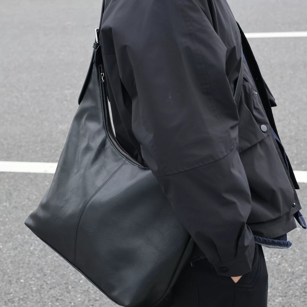 Men's Synthetic Leather Large Casual Shoulder Crossbody Bag