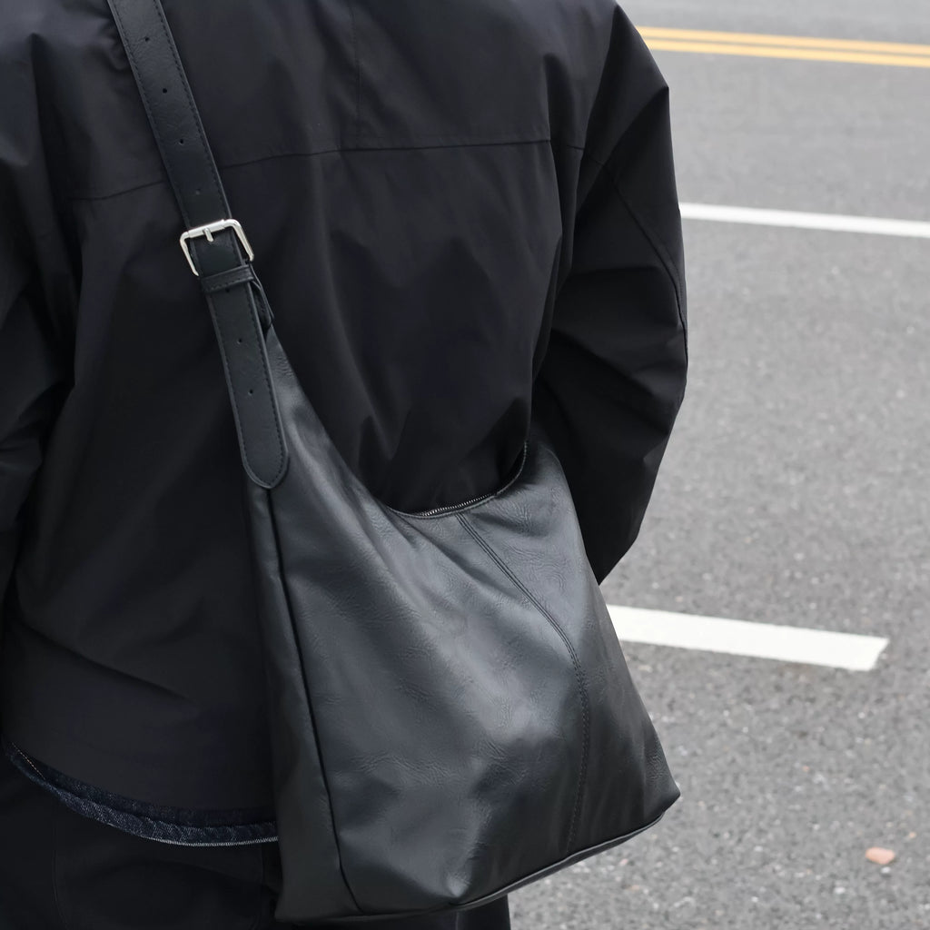 Men's Synthetic Leather Large Casual Shoulder Crossbody Bag
