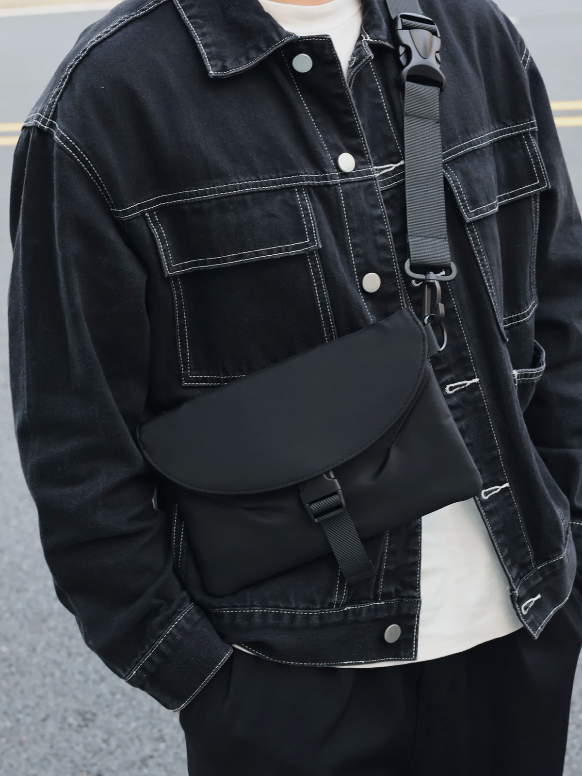 Unisex Oxford Casual Shoulder Crossbody Chest Bag