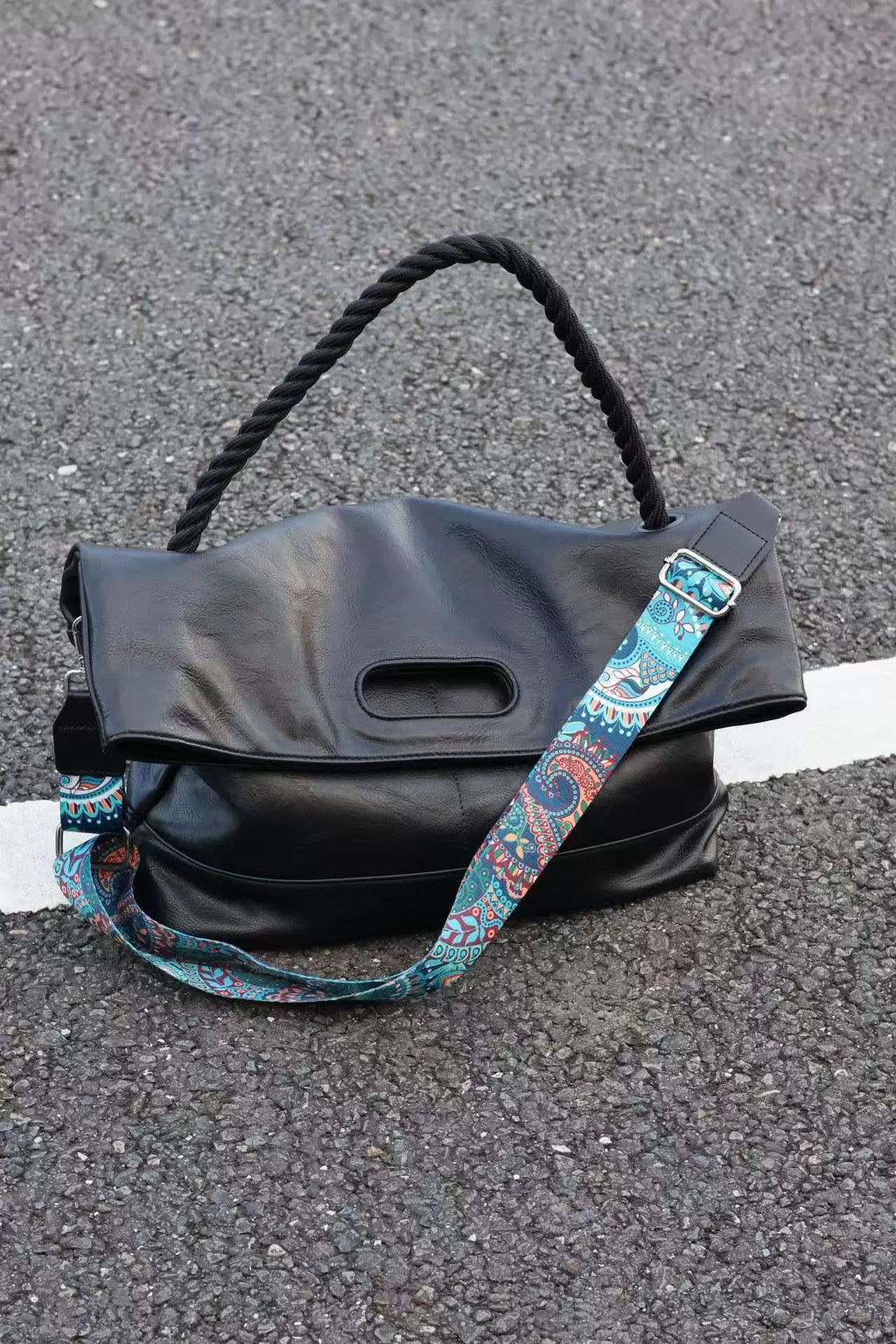 Men's Synthetic Leather Large Casual Commuter Crossbody Bag
