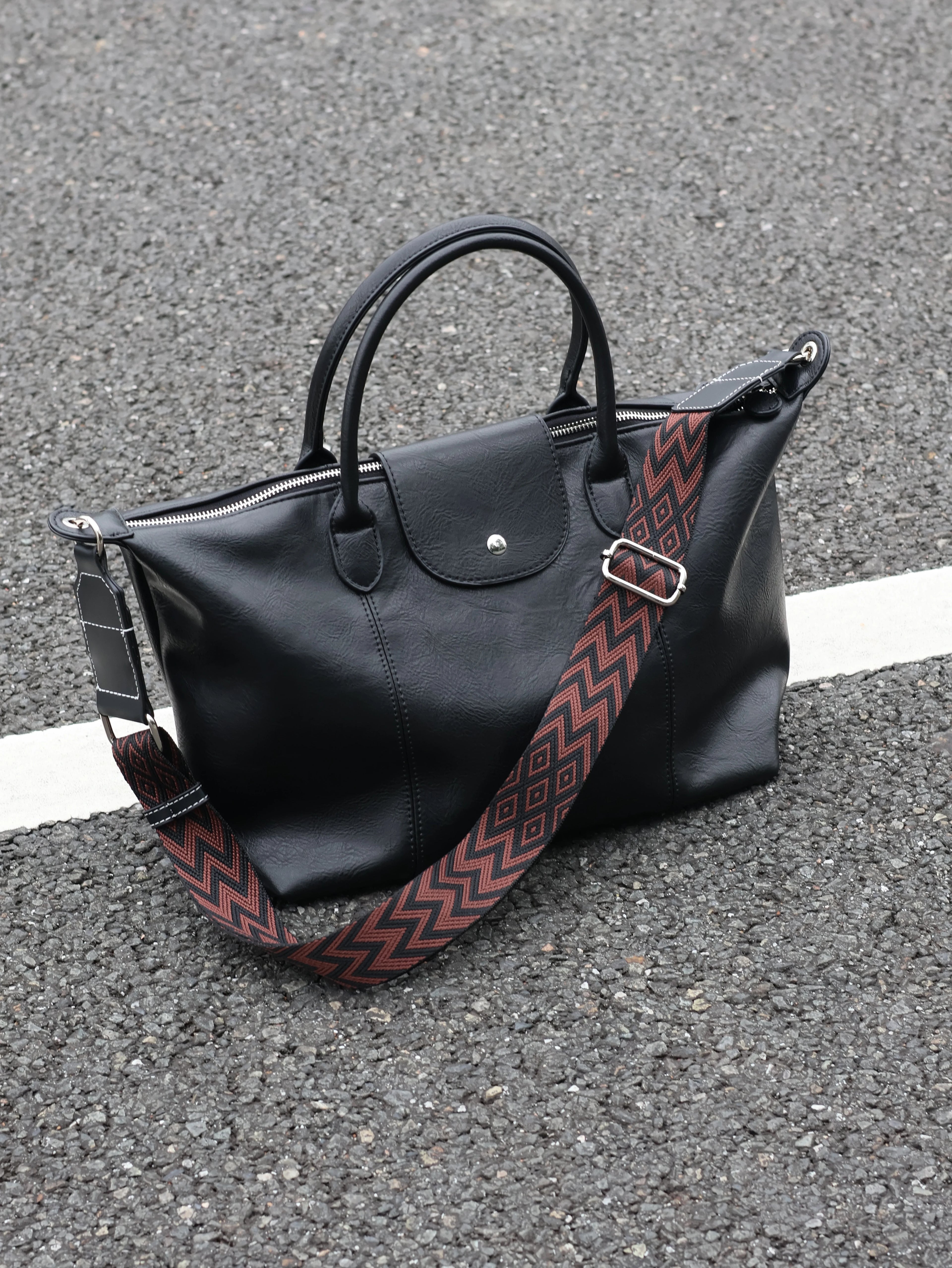Men's Faux Leather Dumpling Crossbody Bag Large Casual Commuter Tote
