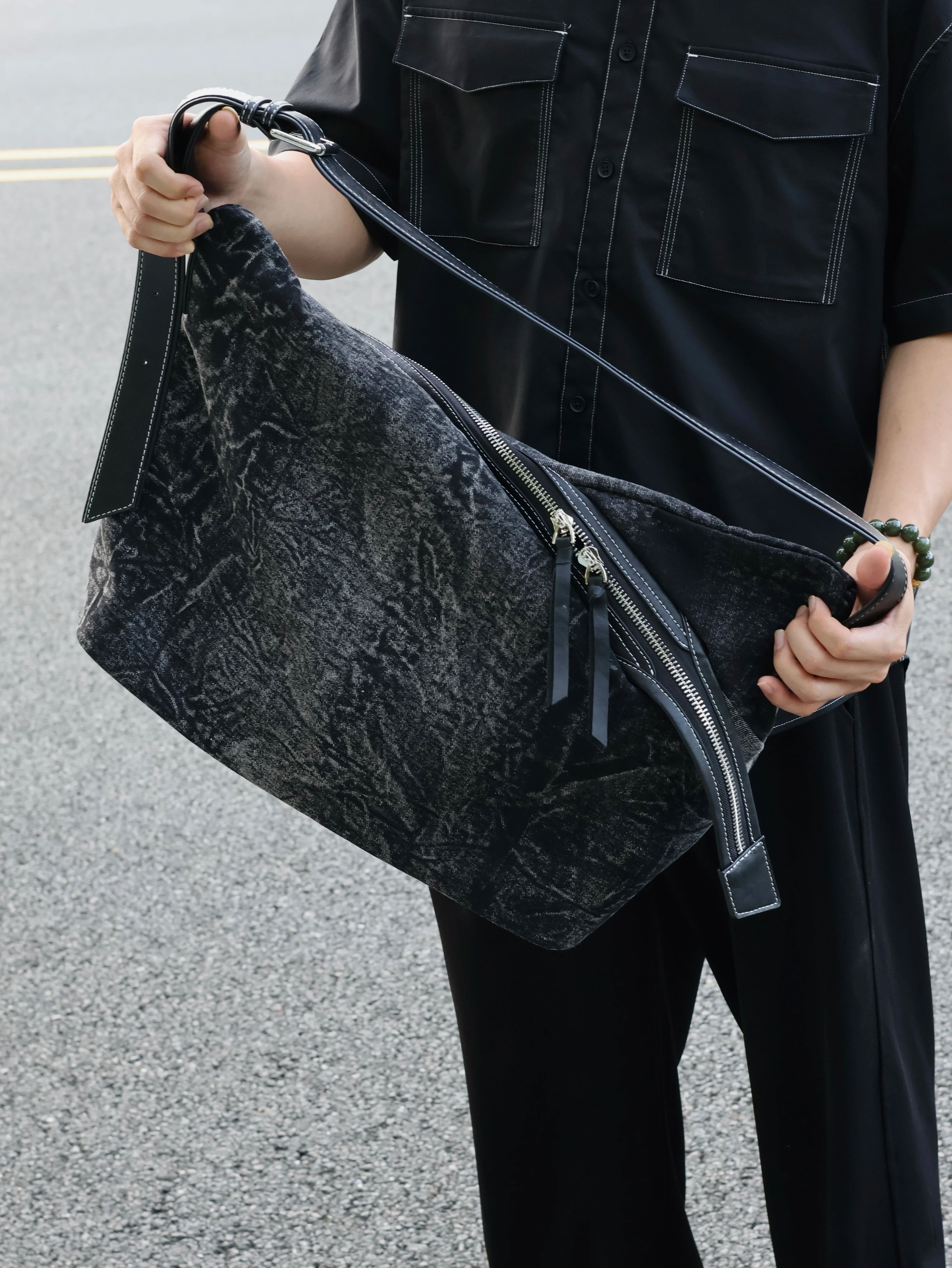 Men's Synthetic Leather Large Casual Shoulder Crossbody Bag