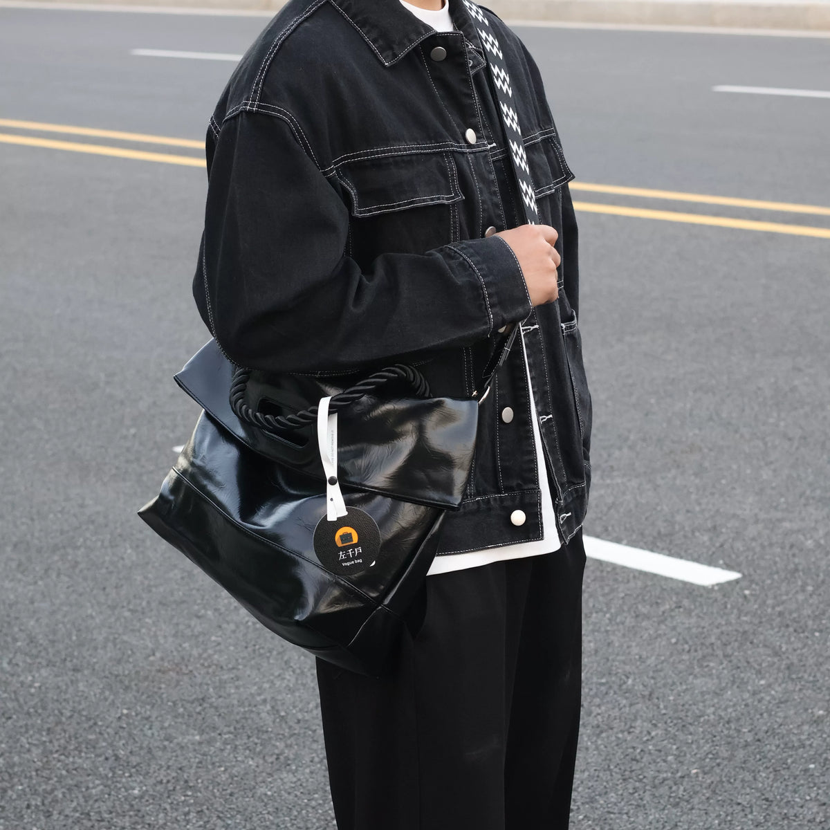 Men's Soft Synthetic Leather Large Casual Shoulder Crossbody Bag