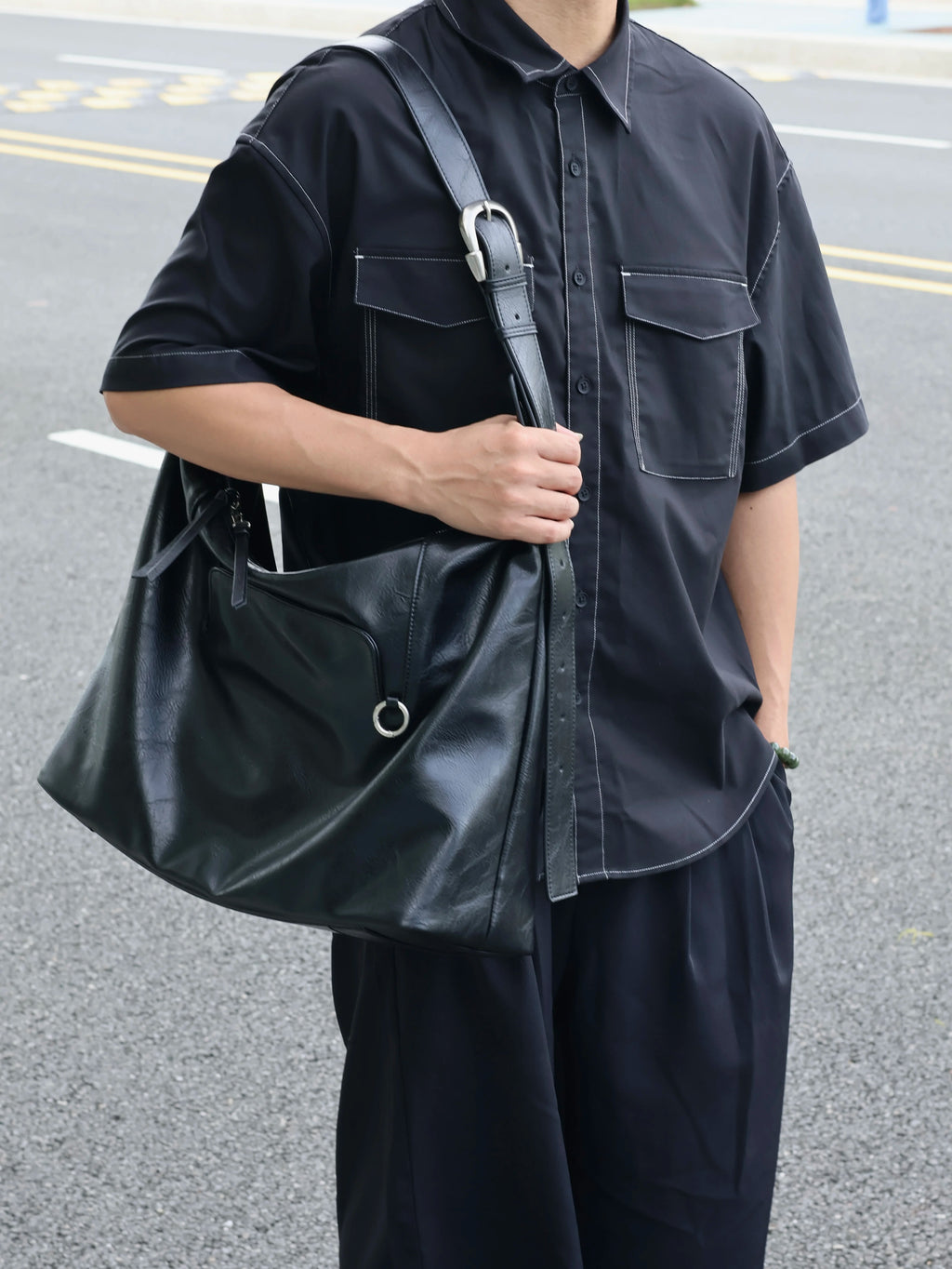 Men's Large Casual Shoulder Crossbody Bag