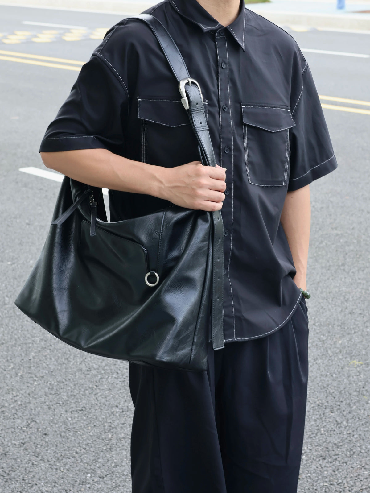 Men's Large Casual Shoulder Crossbody Bag