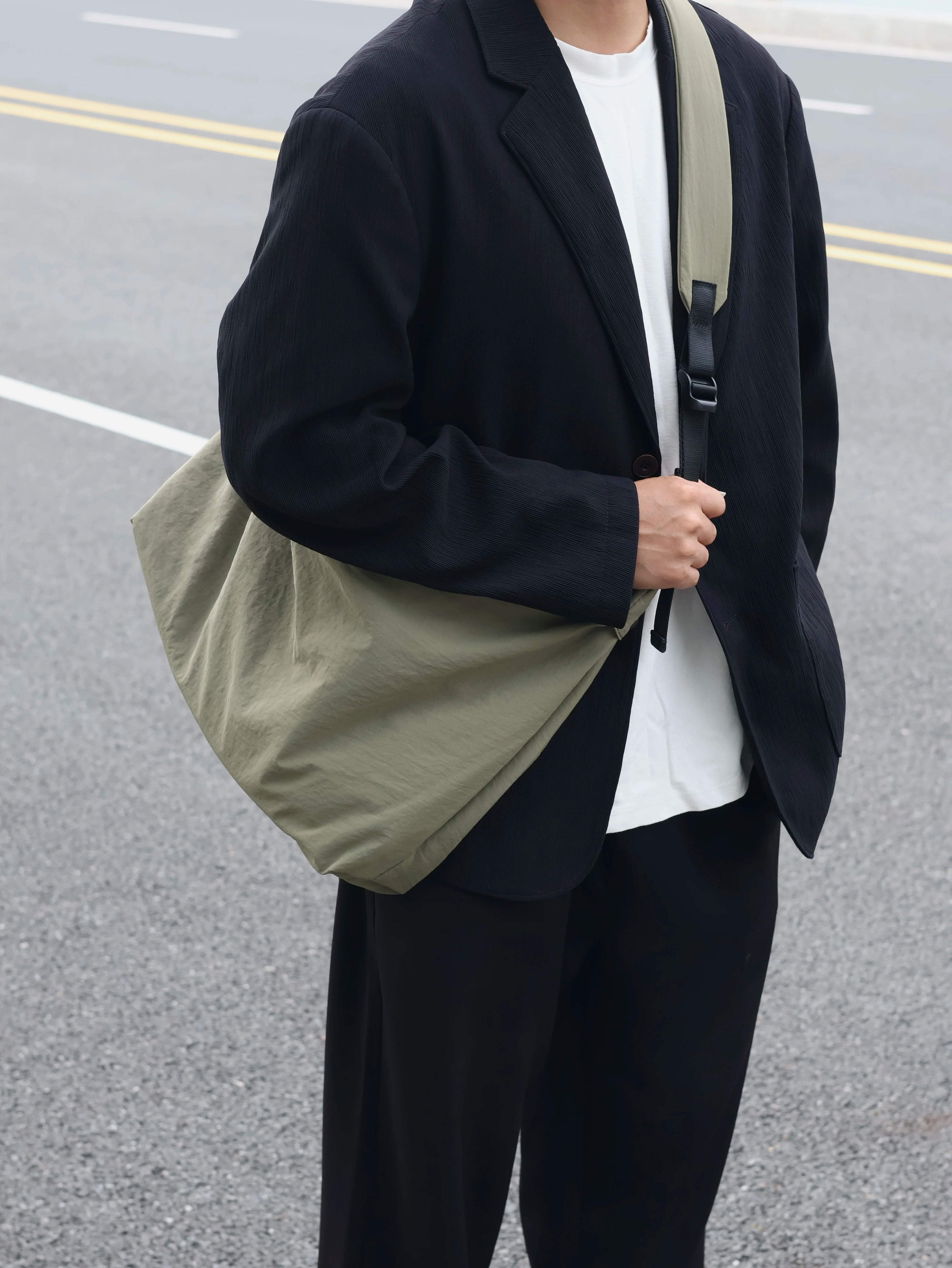 Men's Nylon Large Casual Shoulder Crossbody Bag