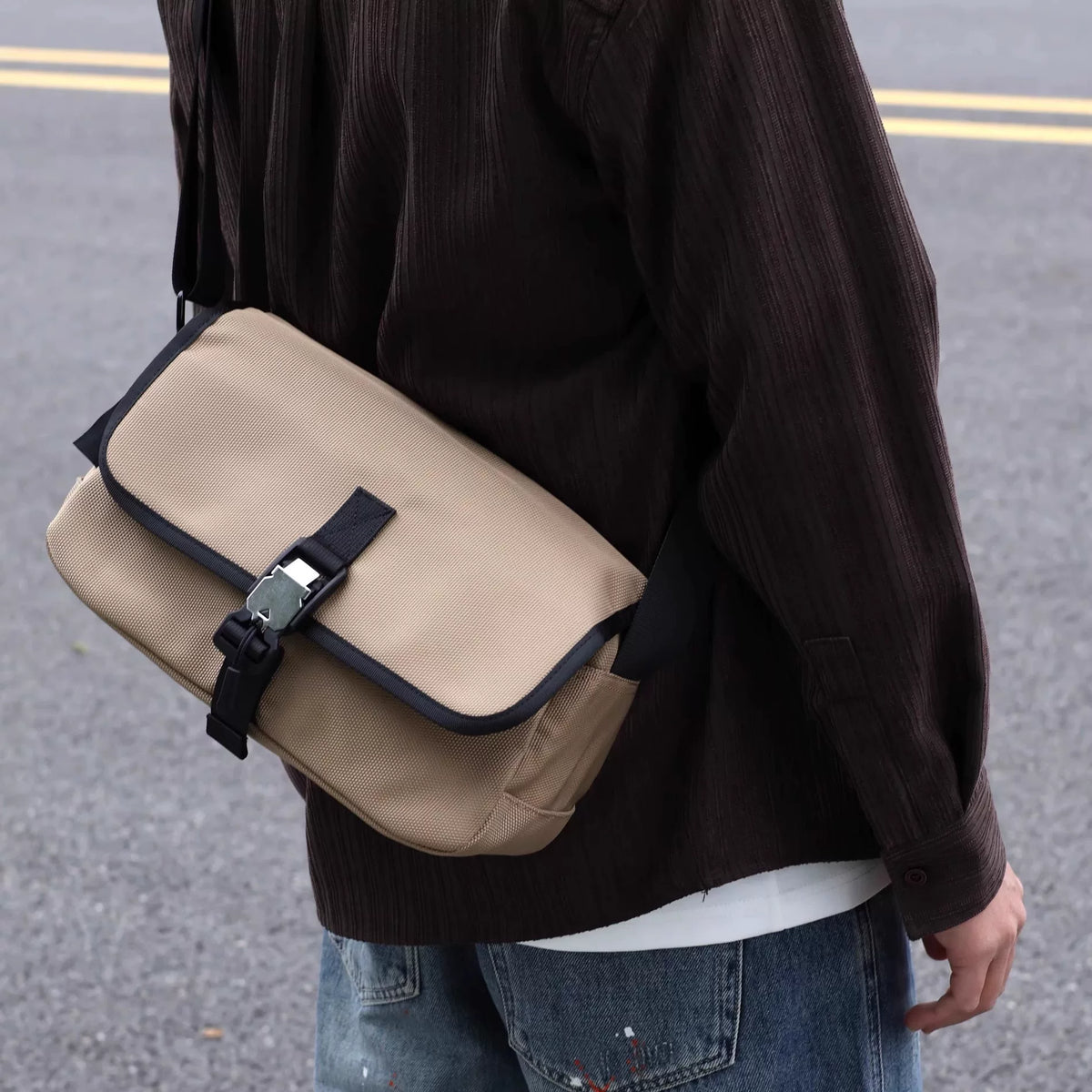 Men's Nylon Waterproof Casual Shoulder Crossbody Bag