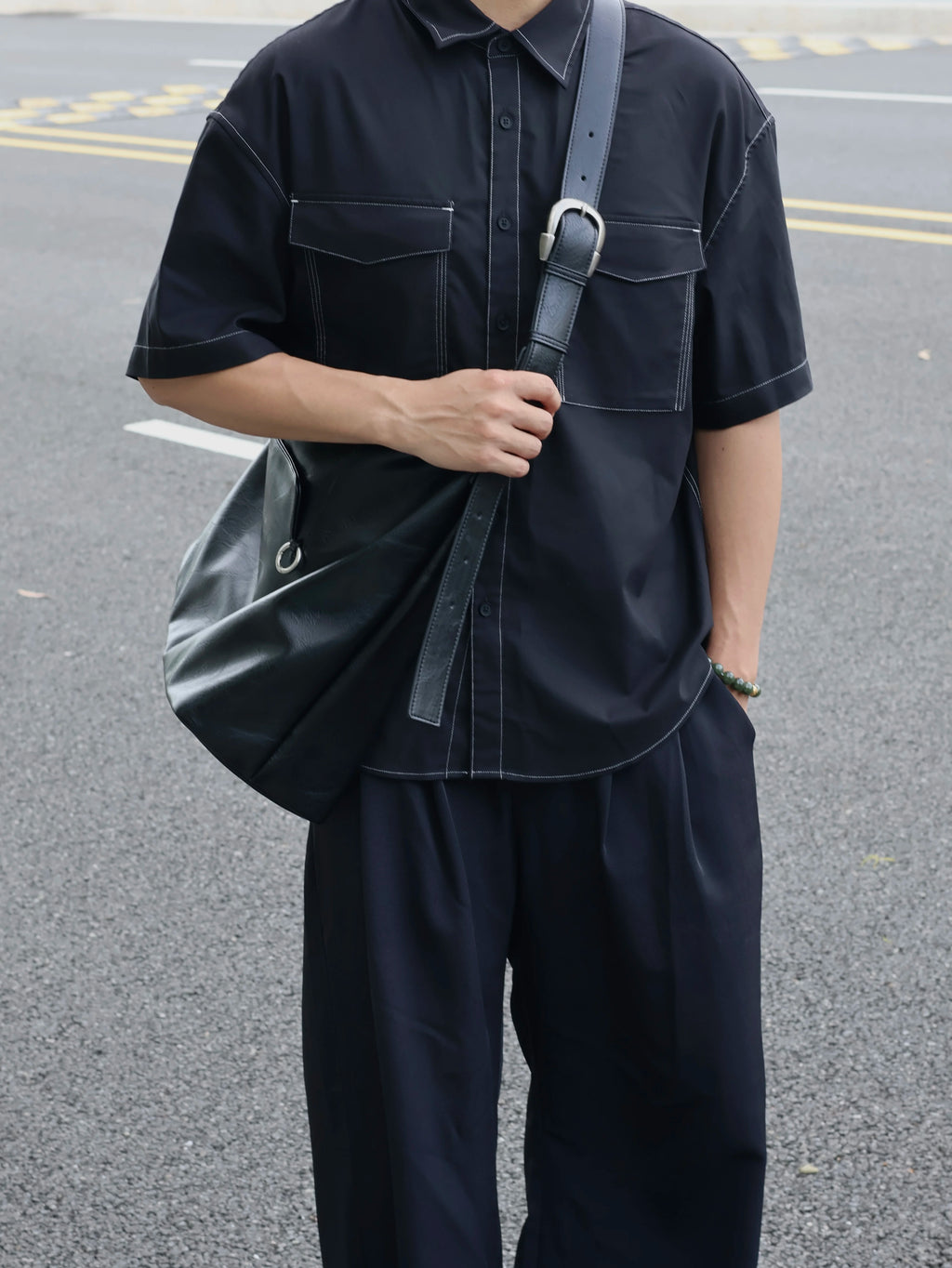Men's Large Casual Shoulder Crossbody Bag