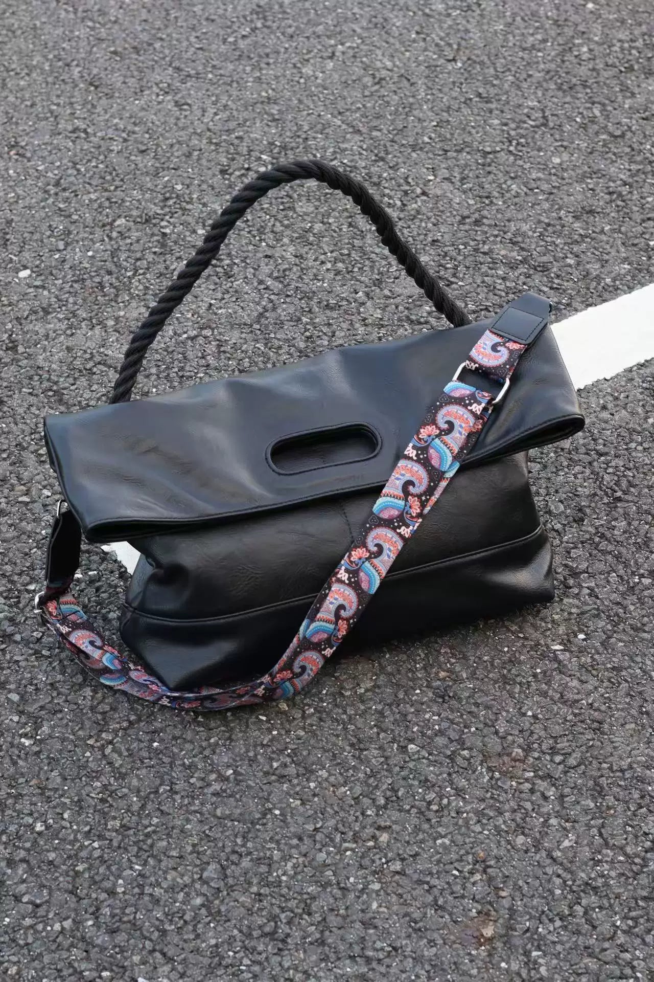 Men's Synthetic Leather Large Casual Commuter Crossbody Bag