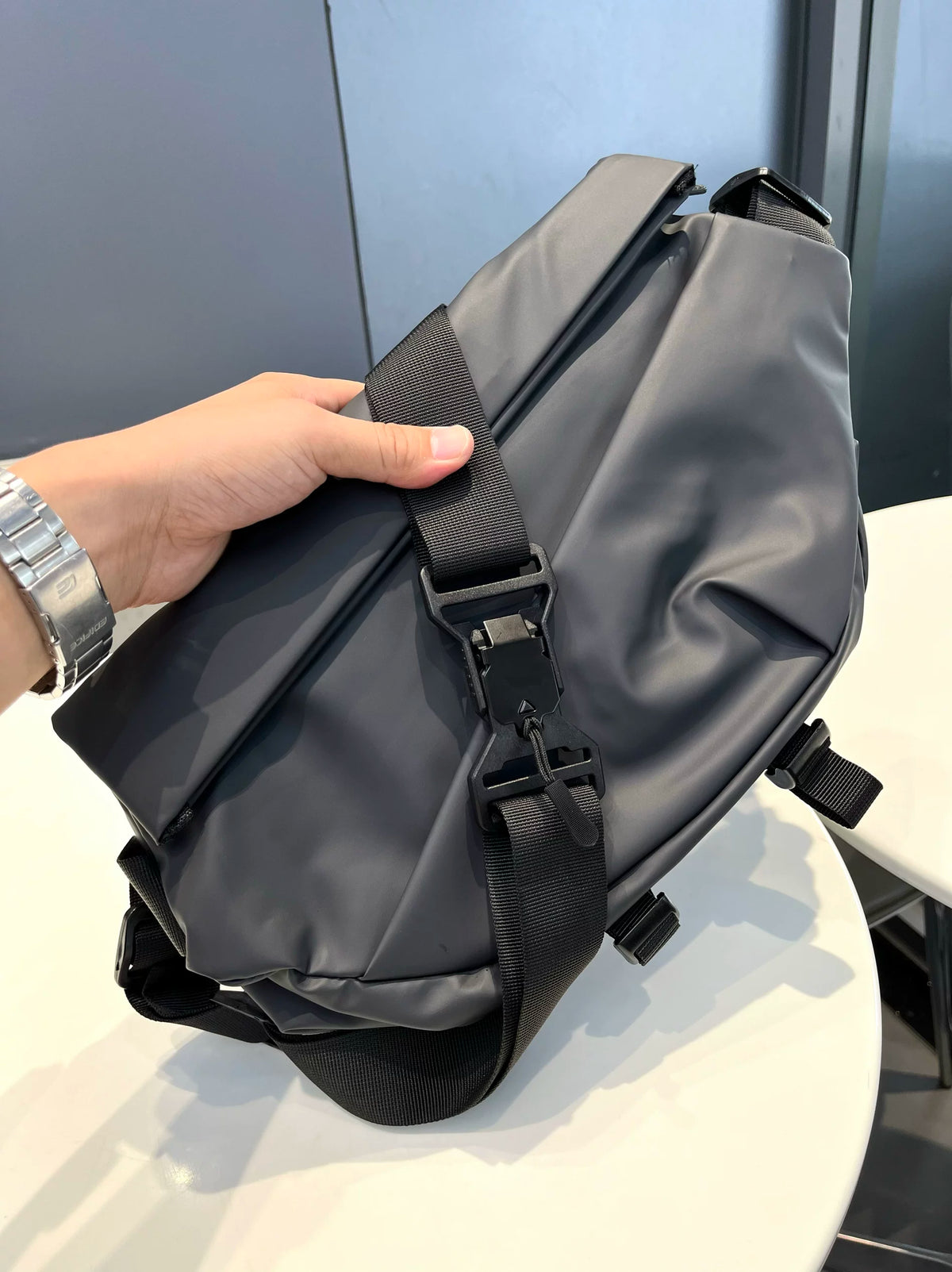 Men's Casual Crossbody Chest Bag Waterproof Waist Commuter Pack