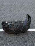 Men's Denim Casual Dumpling Crossbody Bag