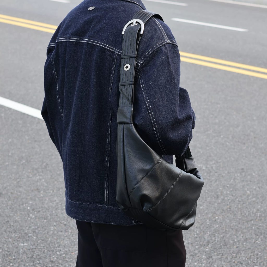Men's Synthetic Leather Casual Shoulder Crossbody Chest Bag