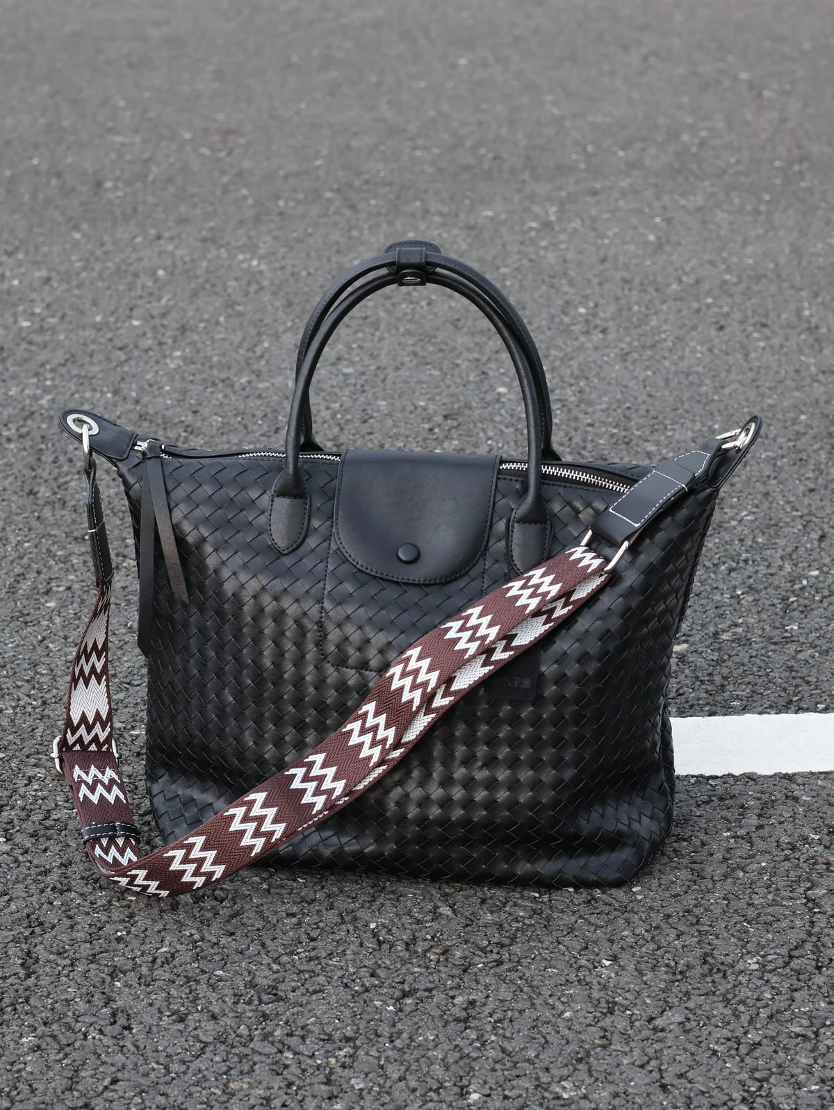 Men's Large Casual Woven Dumpling Crossbody Bag