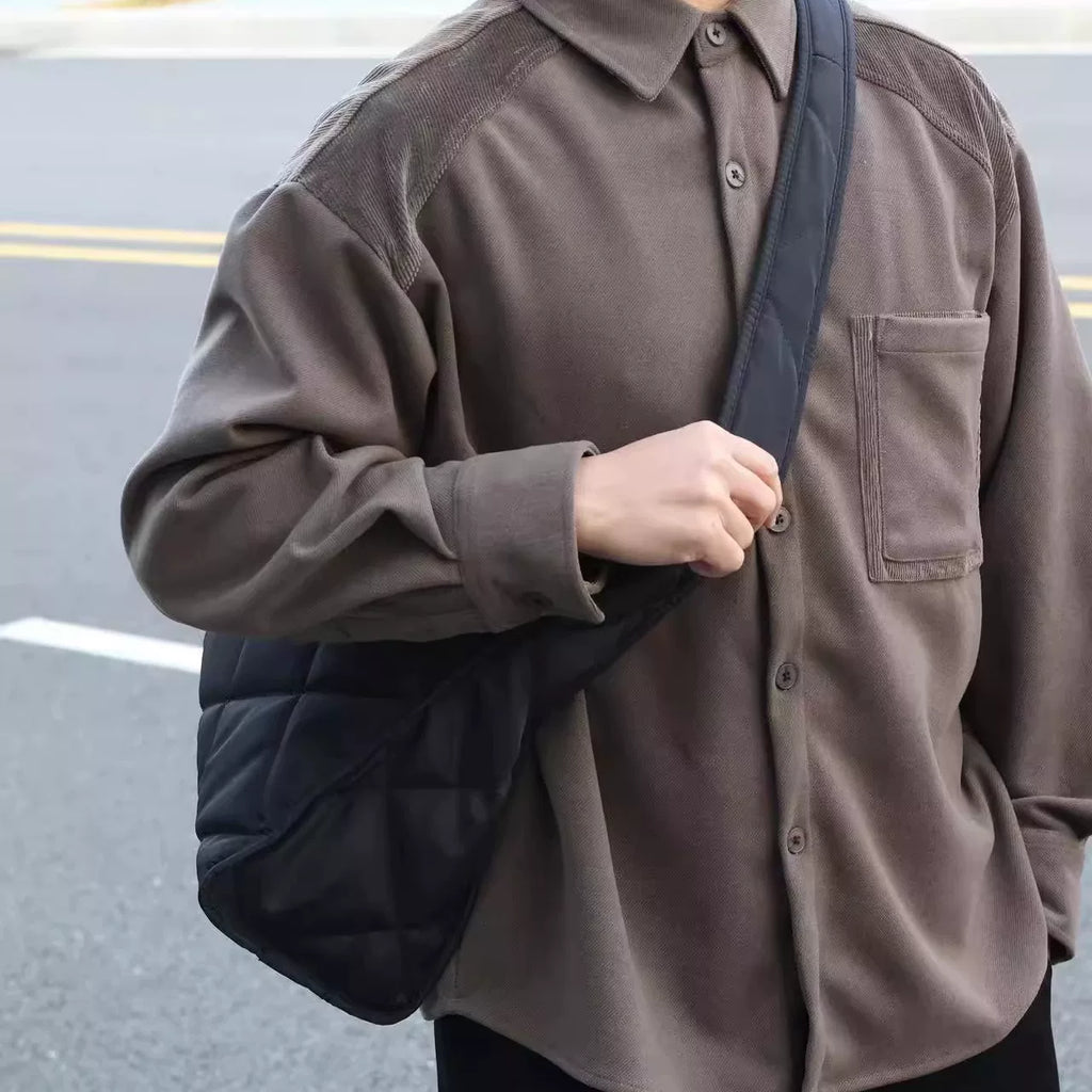 Men's Nylon Large Casual Shoulder Crossbody Bag
