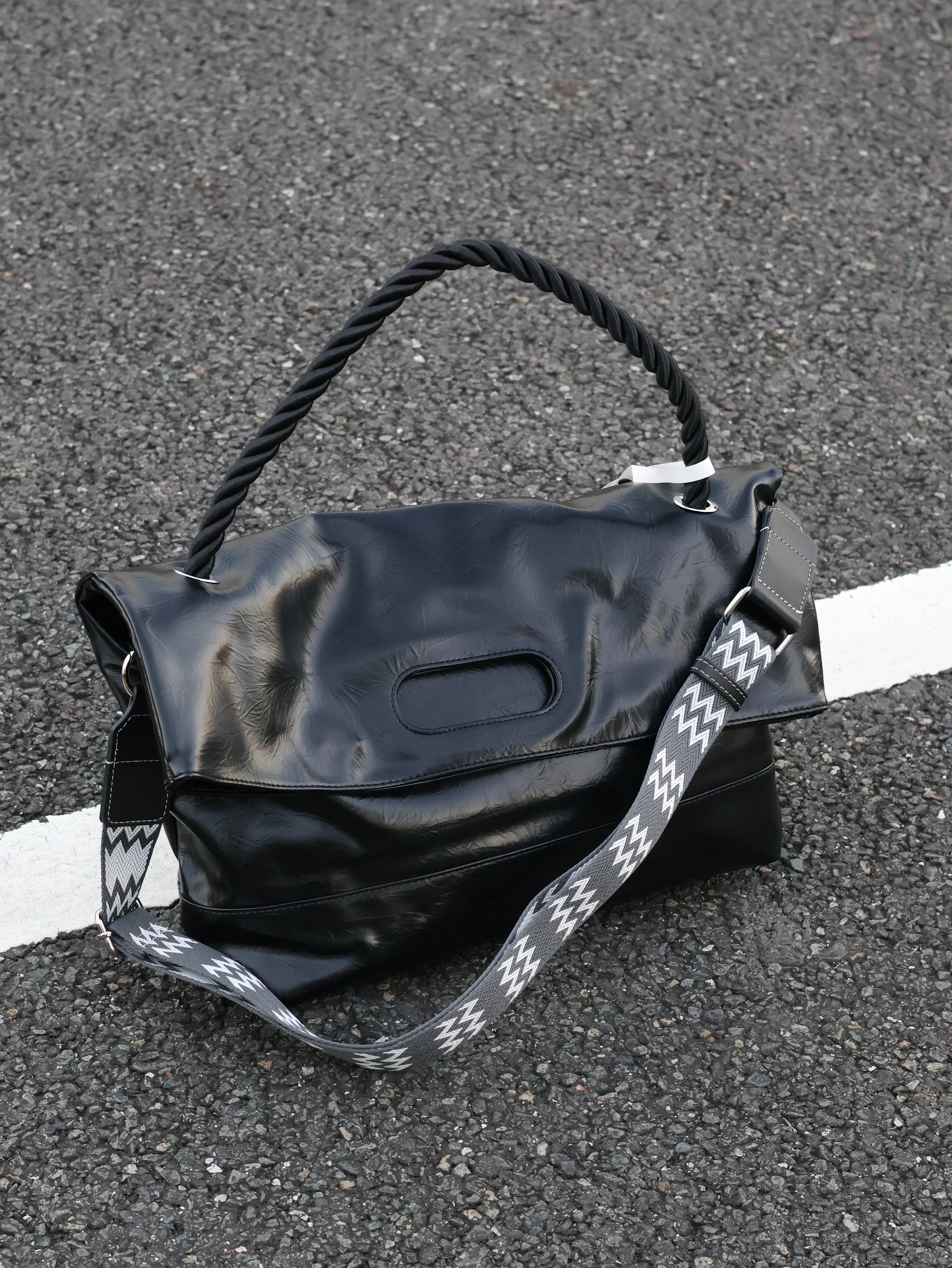 Men's Soft Synthetic Leather Large Casual Shoulder Crossbody Bag