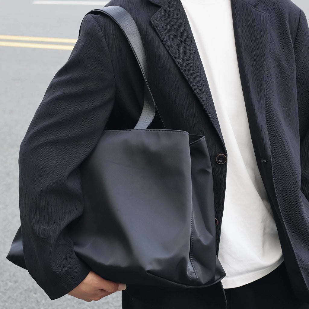 Women's Oxford Cloth Large Casual Tote Handbag