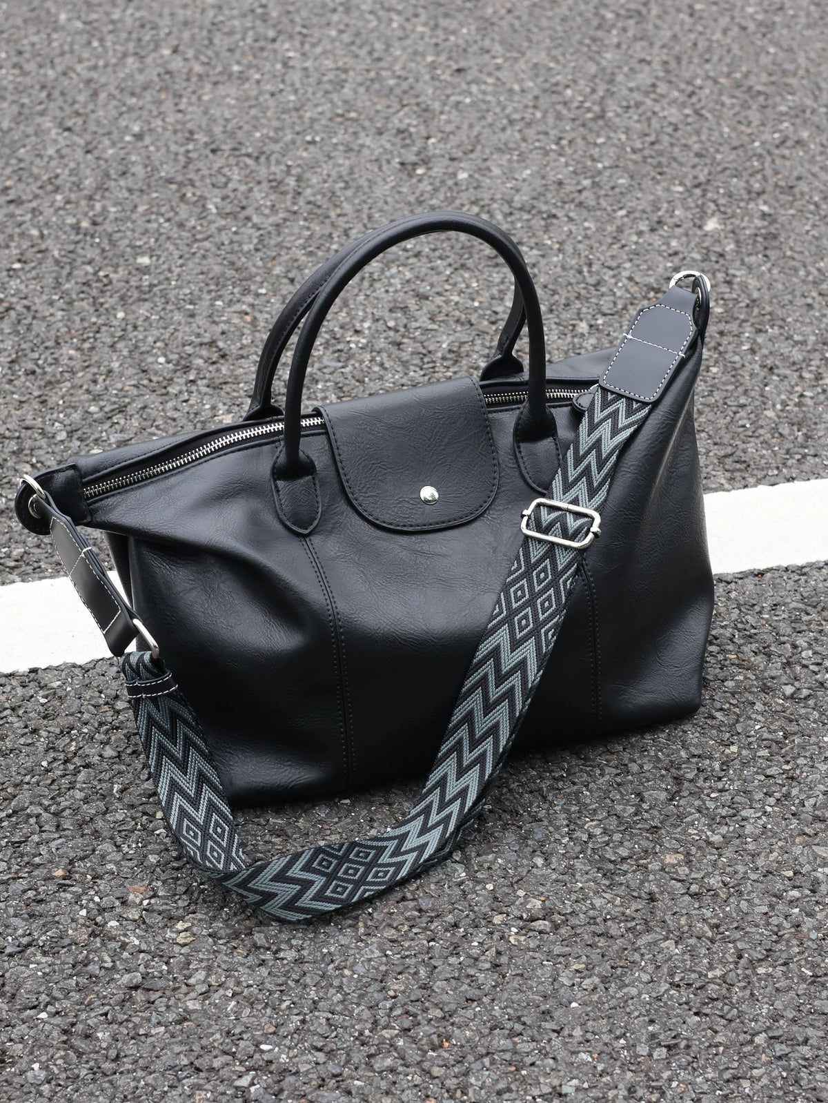 Men's Faux Leather Dumpling Crossbody Bag Large Casual Commuter Tote