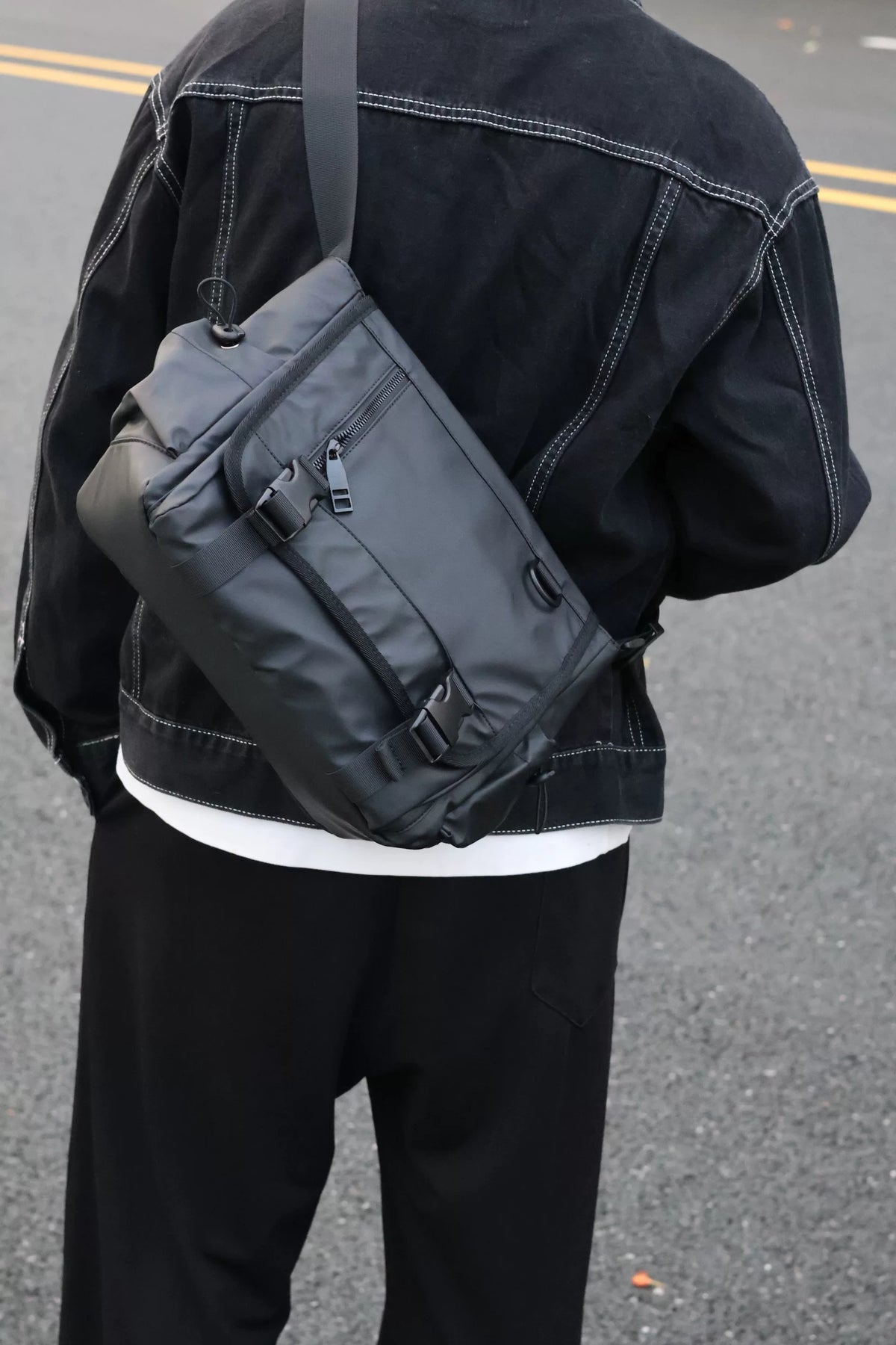 Men's Oxford Casual Commuter Messenger Crossbody Bag