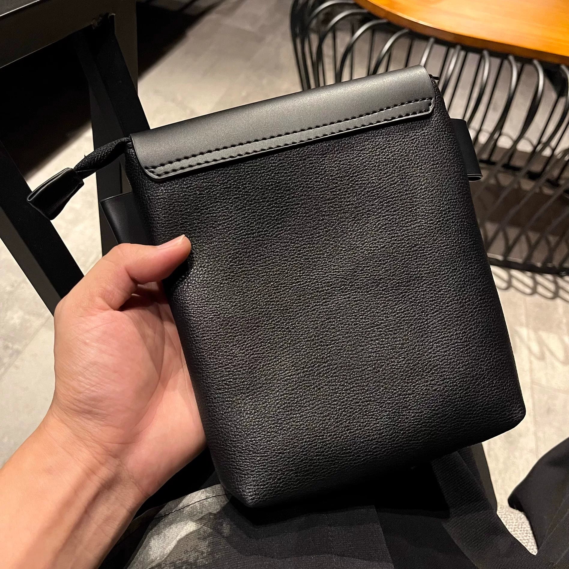 Men's Synthetic Leather Small Casual Shoulder Crossbody Bag